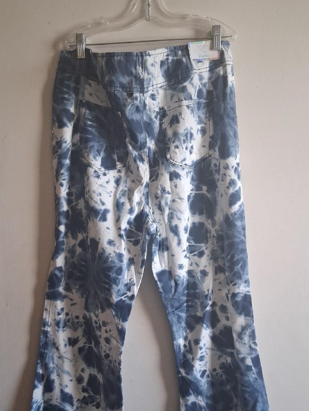 Tinsel Blue and White Tie-Dye Jeans Size 15 - Picture 6 of 7
